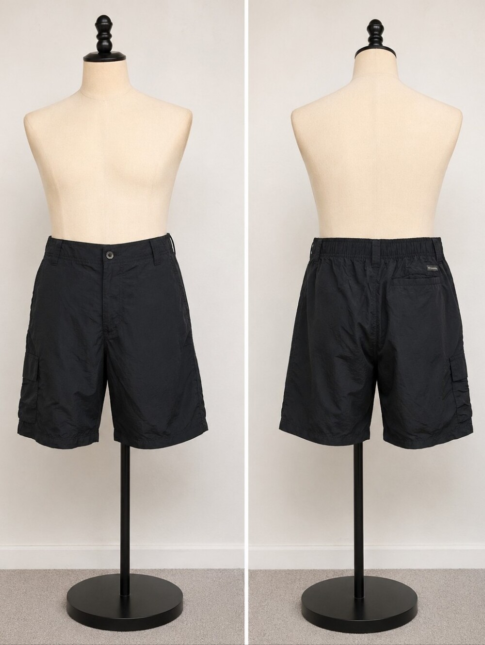 Columbia Men’s Black Cargo Shorts Size 32 Outdoor Fishing Hiking